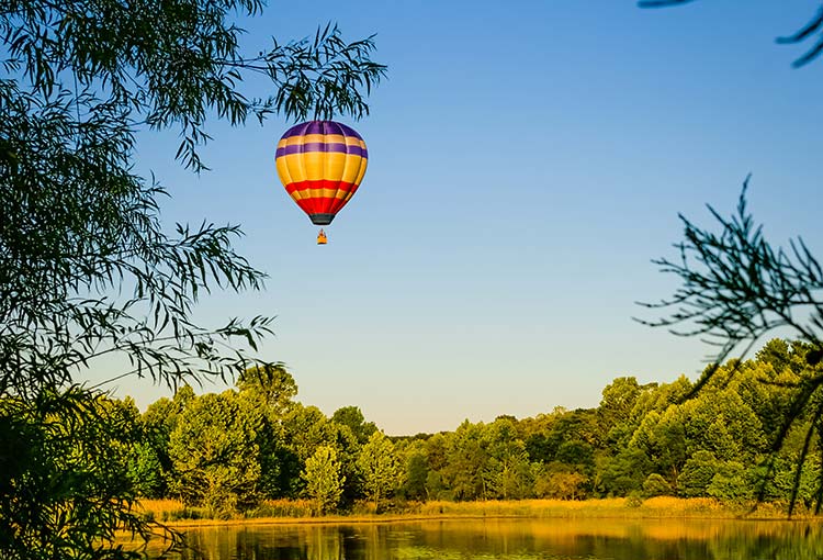 Mongolfière en Aveyron